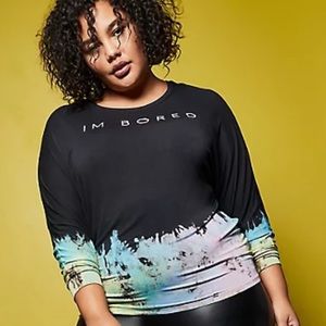 Torrid Lovesick I'm Bored Super Soft Multi Tie-Dye Tee